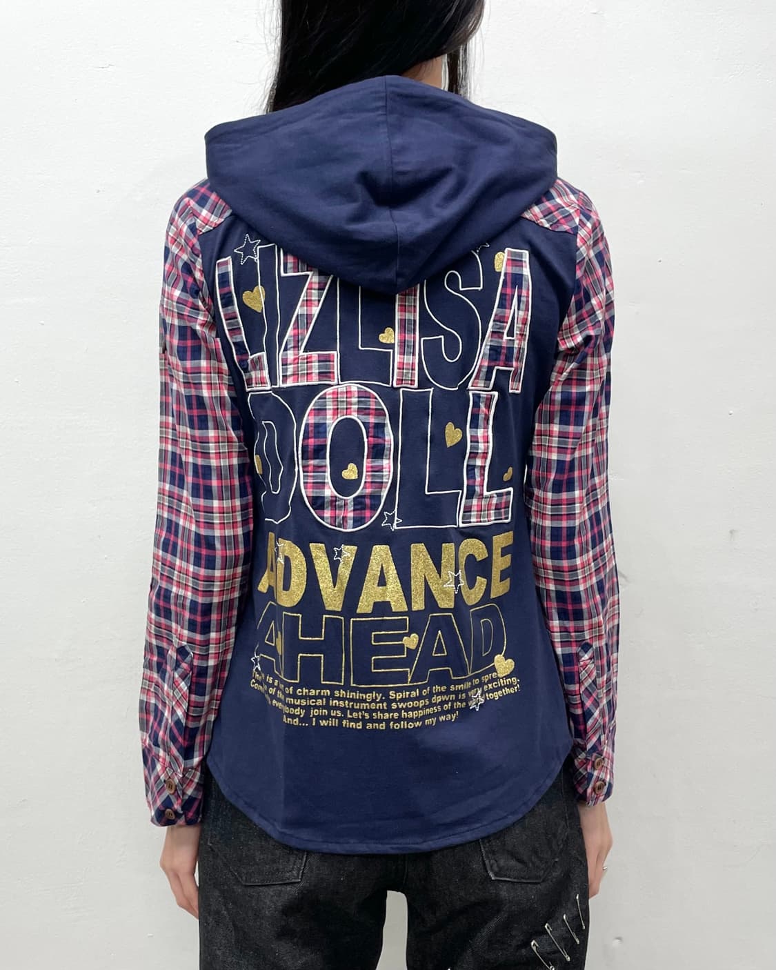 Liz Lissa Doll Checkered Hoodie Shirt 상품이미지3
