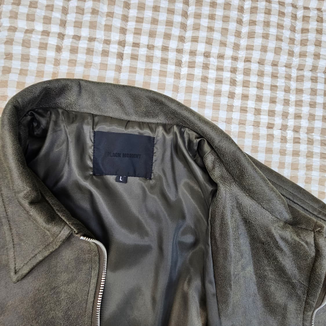 블랙모먼트 간절기 스웨이드 집업자켓 남자100 상품이미지8