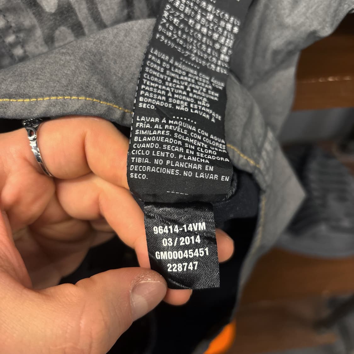 할리데이비슨 피그먼트 다잉 H-DMC 스텐실 워크셔츠 N1066 상품이미지10