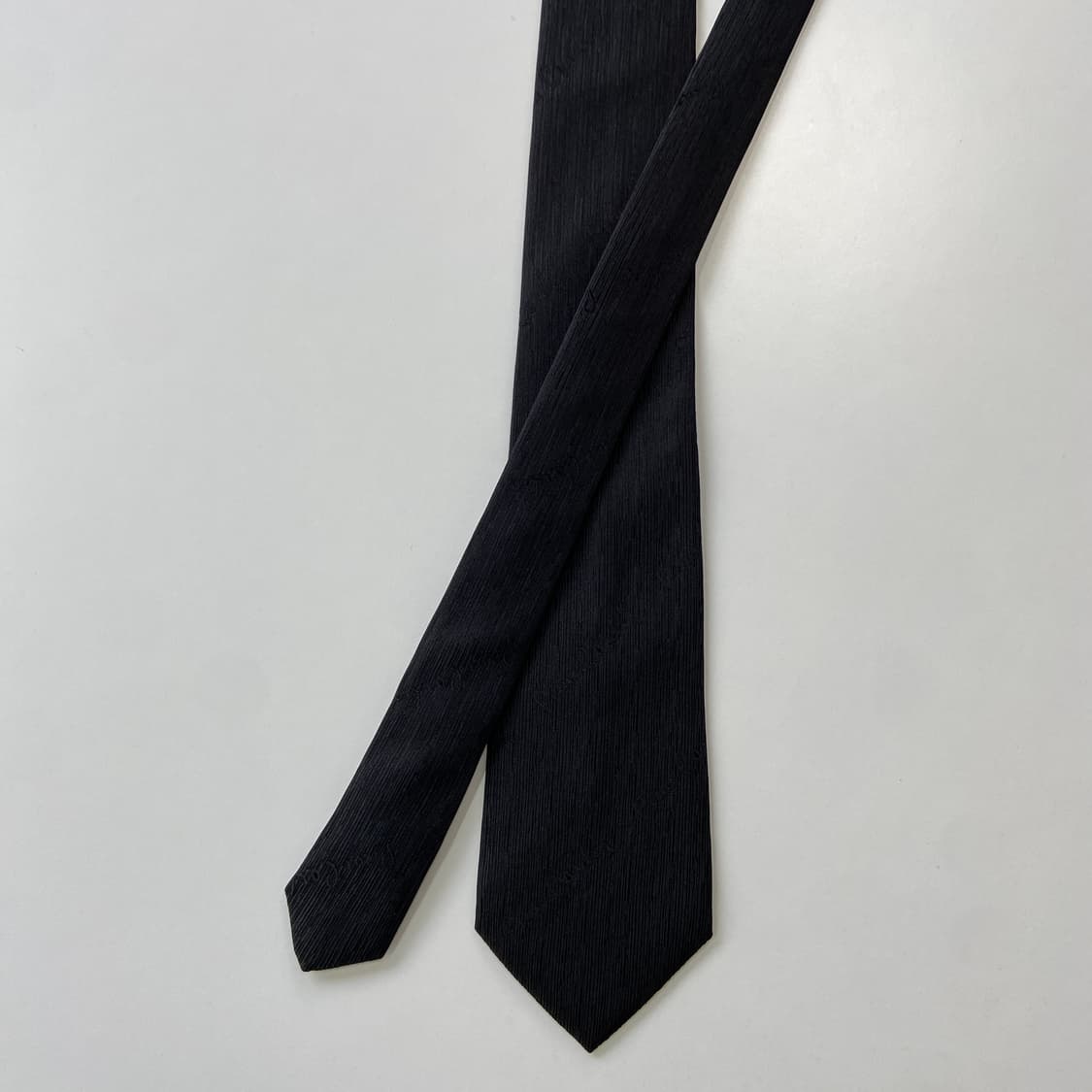 피에르가르뎅 (Pierre Cardin)명품정품 블랙넥타이 7.8cm 상품이미지1