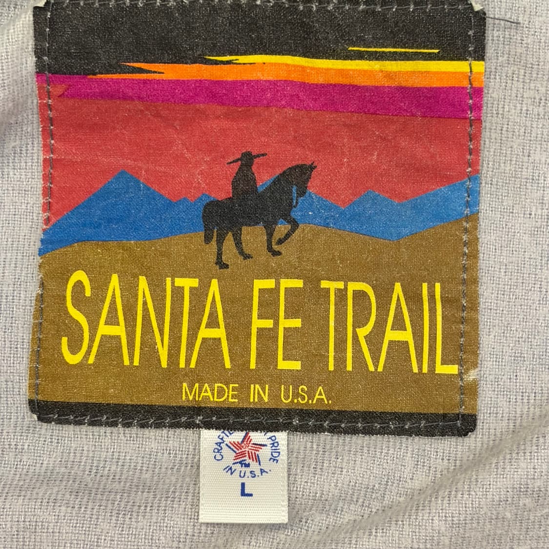 90s Made in USA 빈티지 카우보이 자켓 블루종 항공점퍼 상품이미지6