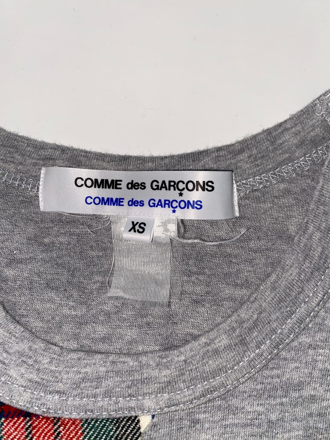 꼼데가르송 타탄체크 슬리브 상품이미지3