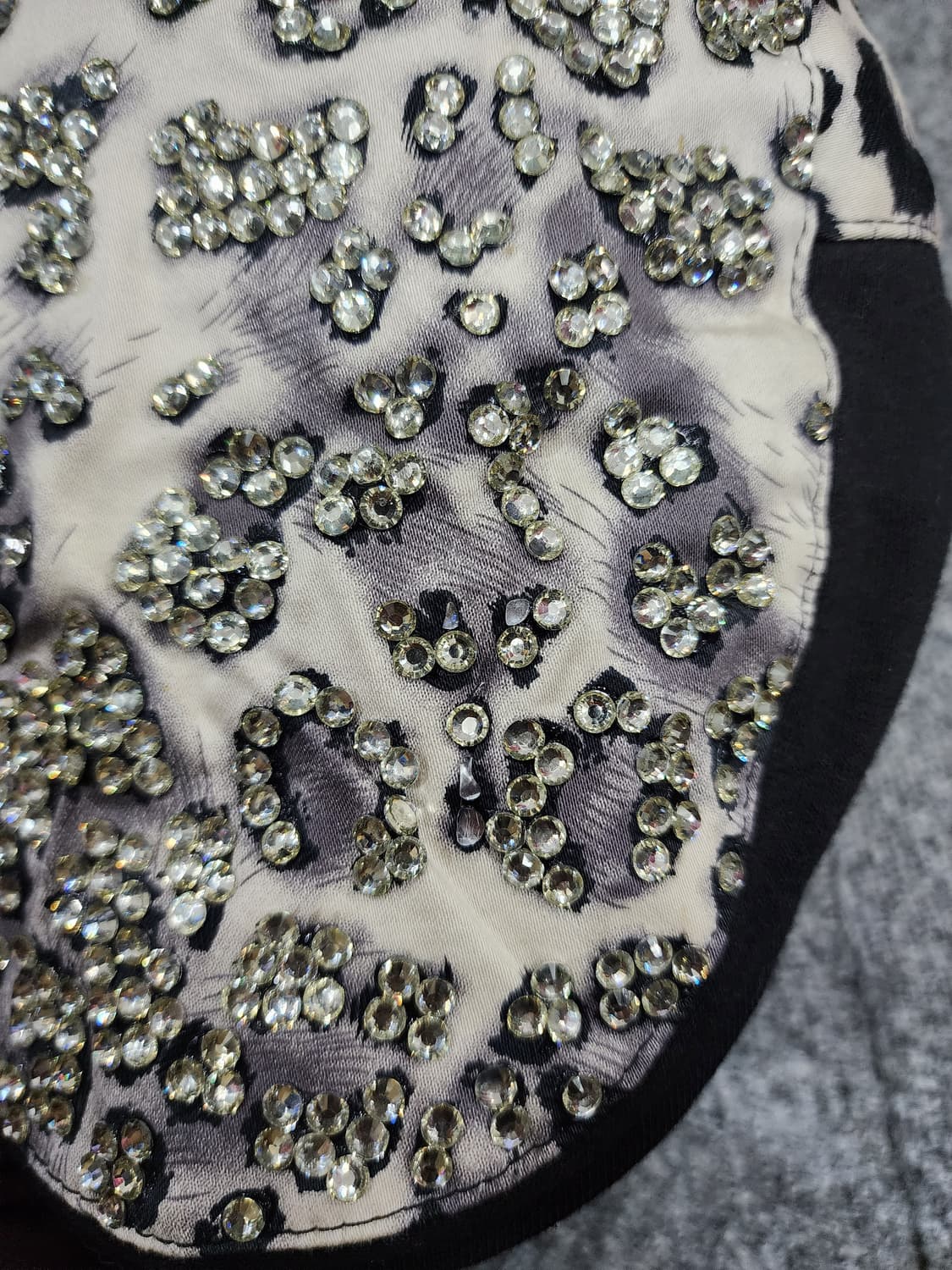 Y2K 레트로 레오파드 큐빅 헌팅캡 모자 상품이미지8