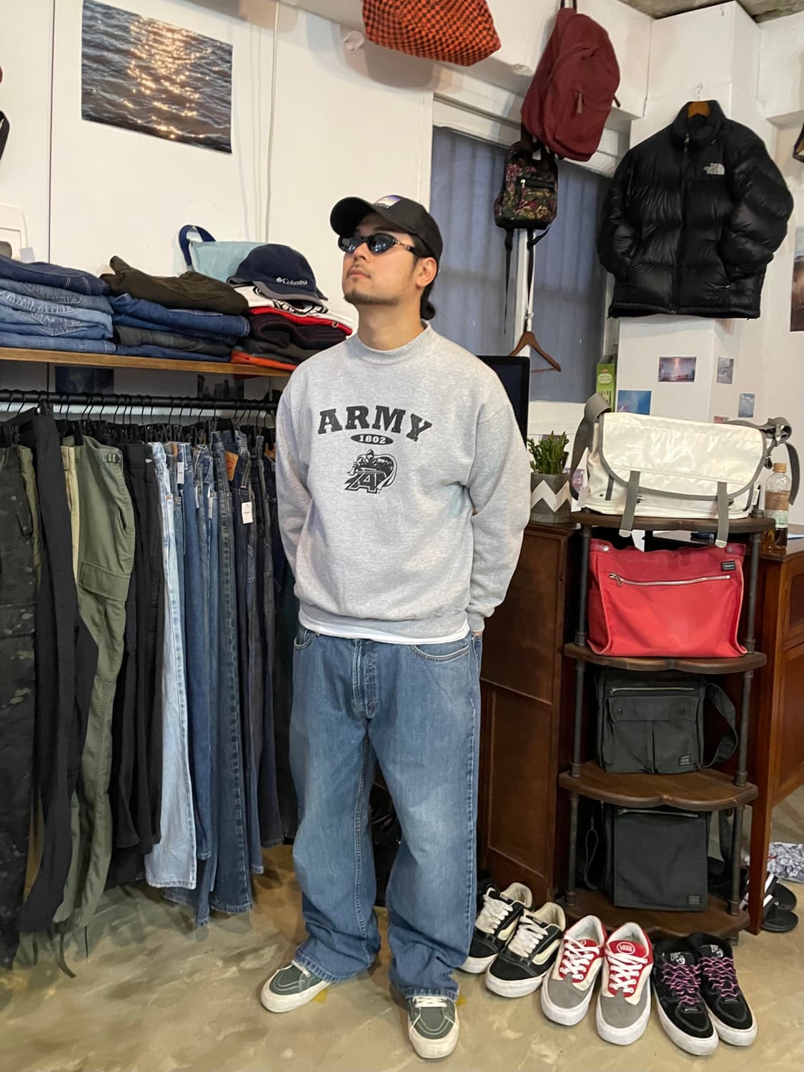 US ARMY Military 스웻 셔츠 M 상품이미지2