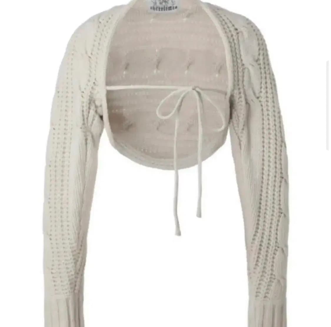 쓰리타임즈 케이블 볼레로 아이보리 상품이미지1