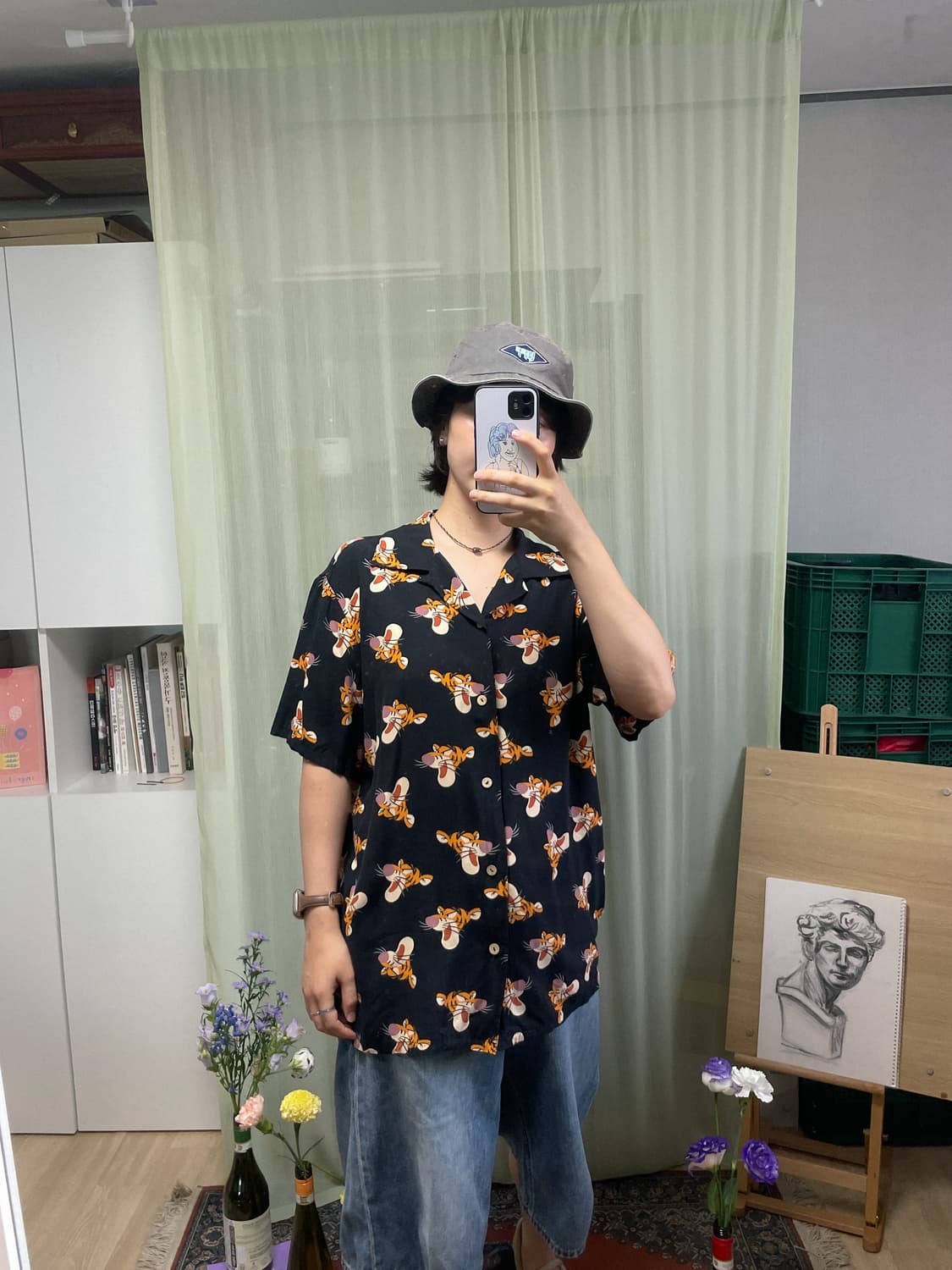 도쿄 디즈니 리조트 티거 알로하 셔츠 상품이미지6