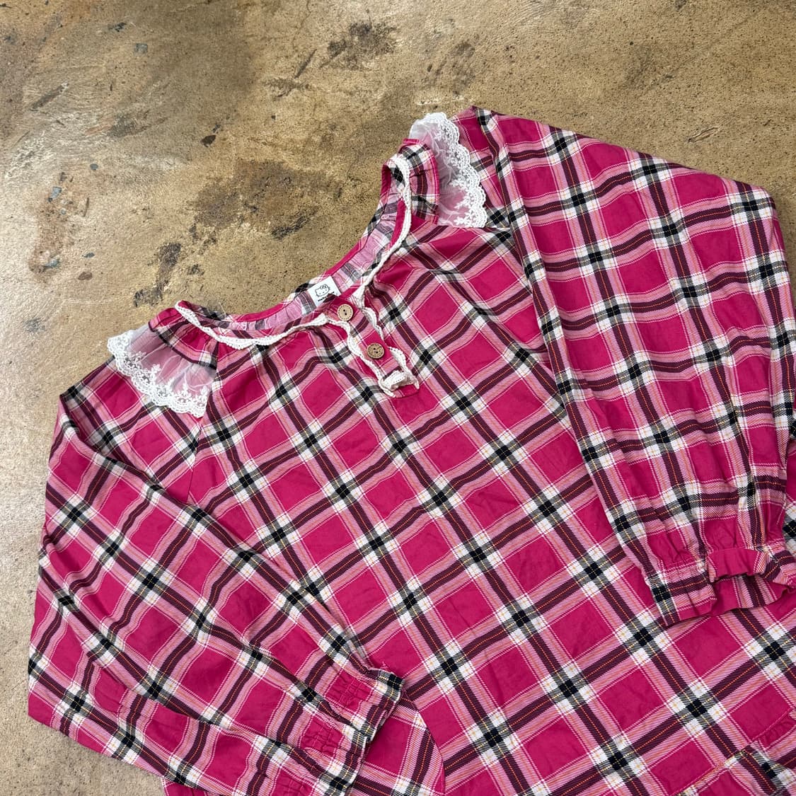 헬로키티 체크 파자마 잠옷  상품이미지1