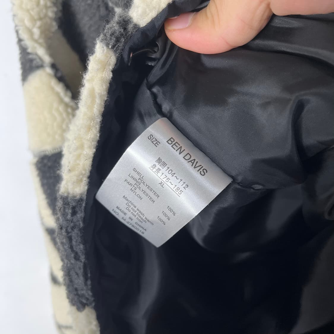 [Ben Davis] 벤데이비스 재팬 체커보드 플리스 자켓 상품이미지5