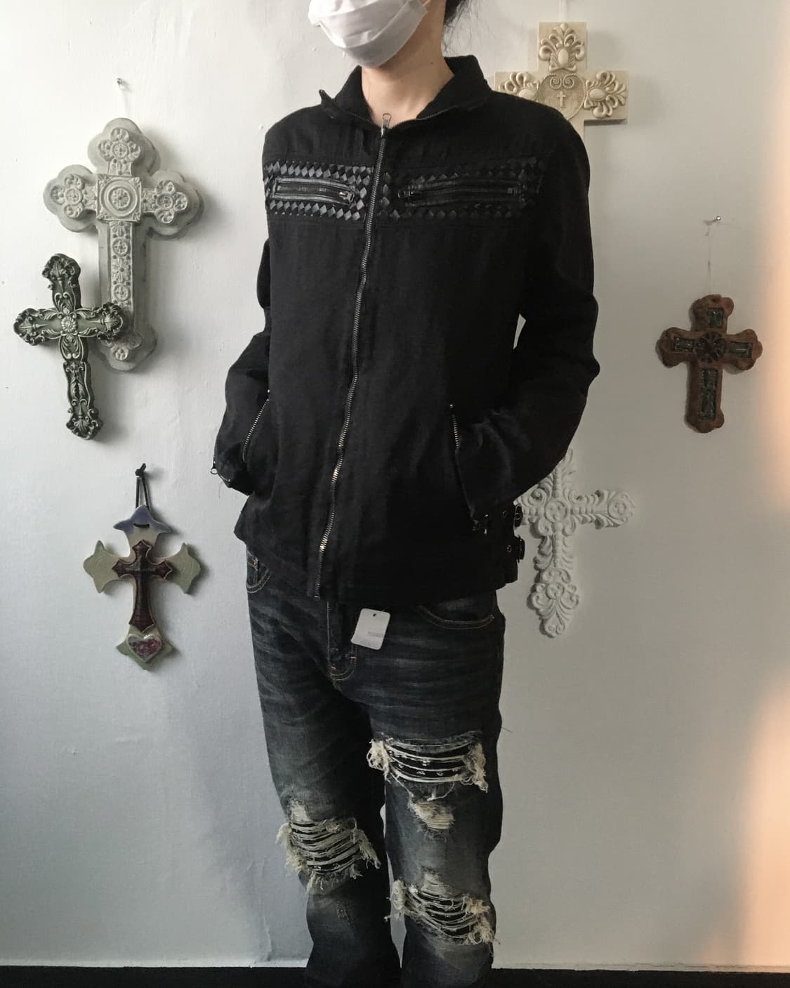 Point high neck jacket 상품이미지6