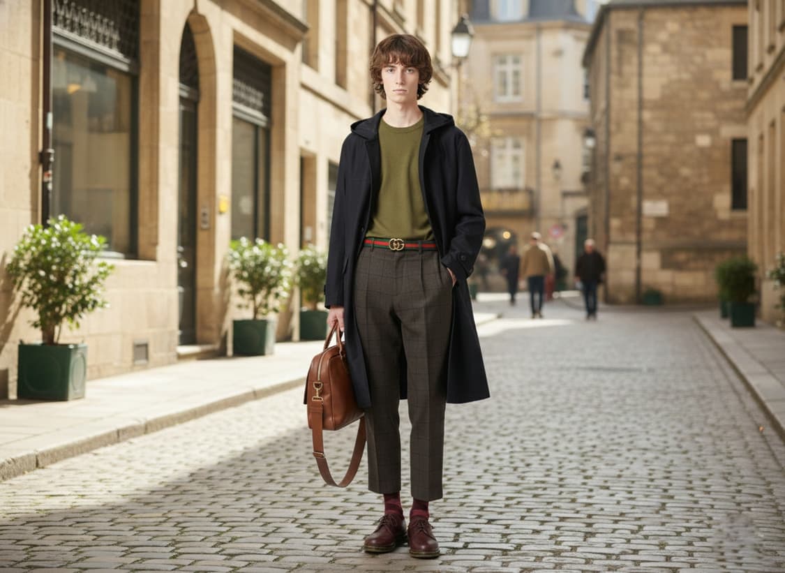 *세일* 이브생로랑(YSL) 빈티지 오버핏 나일론 후드 코트 (일본판) 상품이미지1