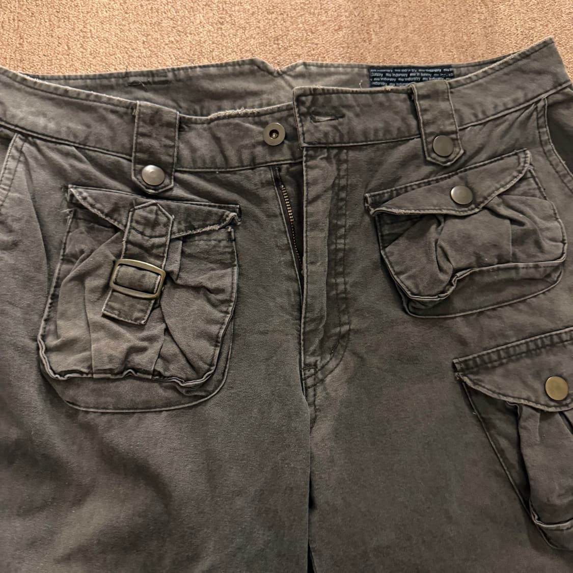 MU industry 핀터깔 Y2k 카고 팬츠 상품이미지3