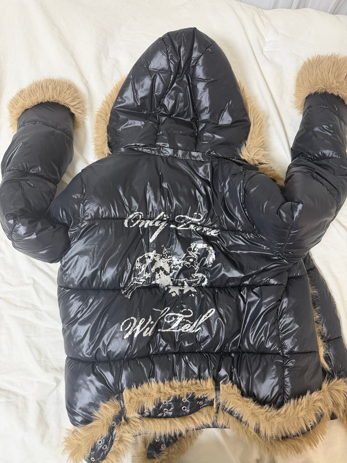 레이서 슬림 퍼리 자켓 상품이미지3