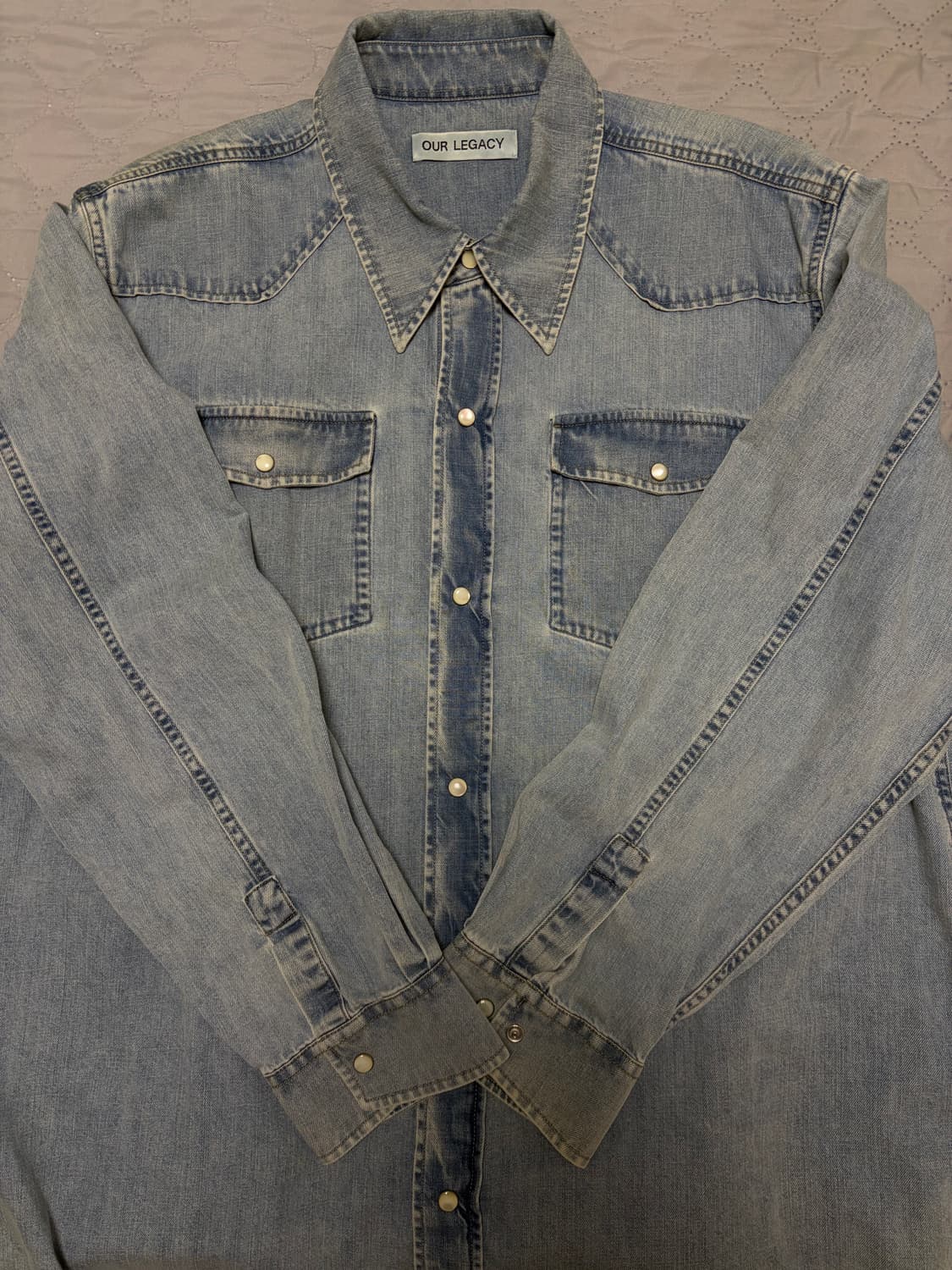 [50] 아워레가시 프론티어 셔츠 라이더 워시 데님 상품이미지2