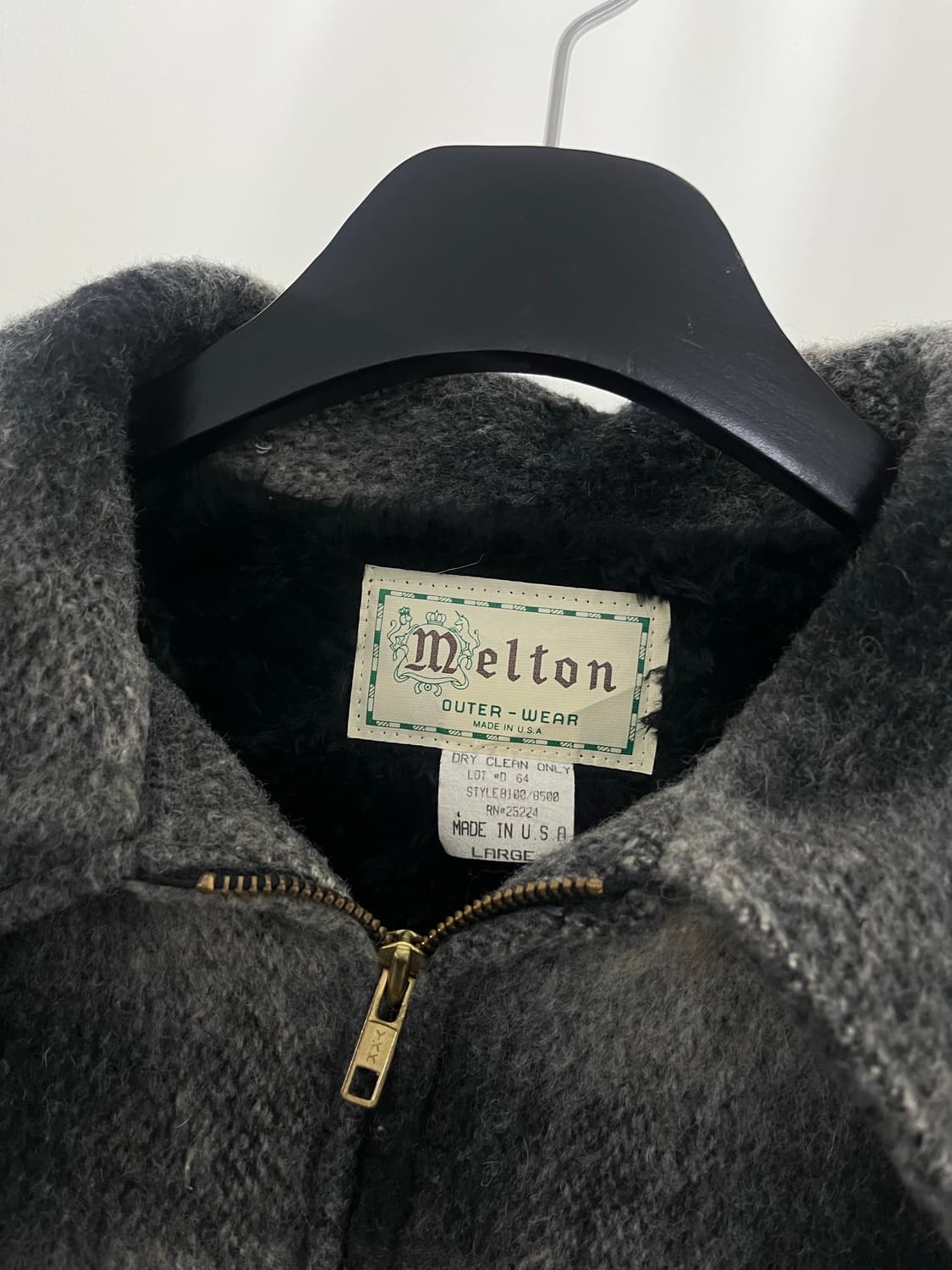 1990's melton wool jacket  상품이미지5