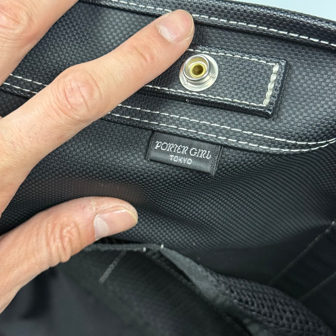 요시다포터 걸 토트백 화이트 L 상품이미지7