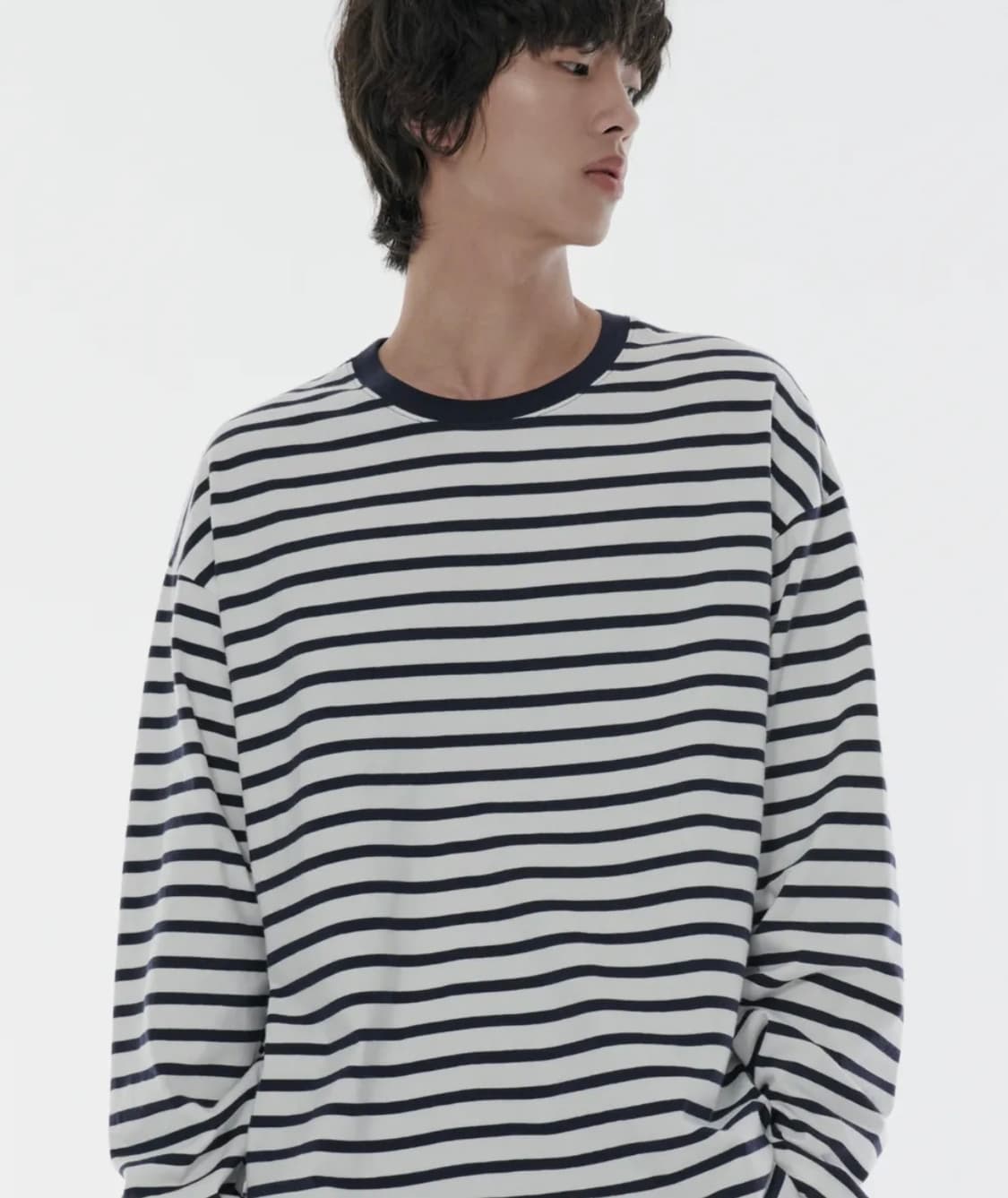 무신사스탠다드 스트라이프 긴팔 티셔츠 - 2XL 상품이미지1