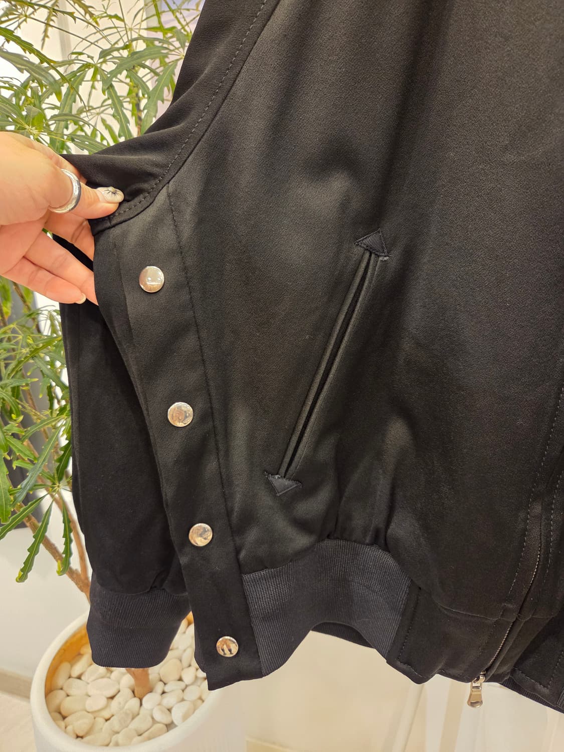 럭키슈에뜨 자수 블루종 항공 점퍼 상품이미지4