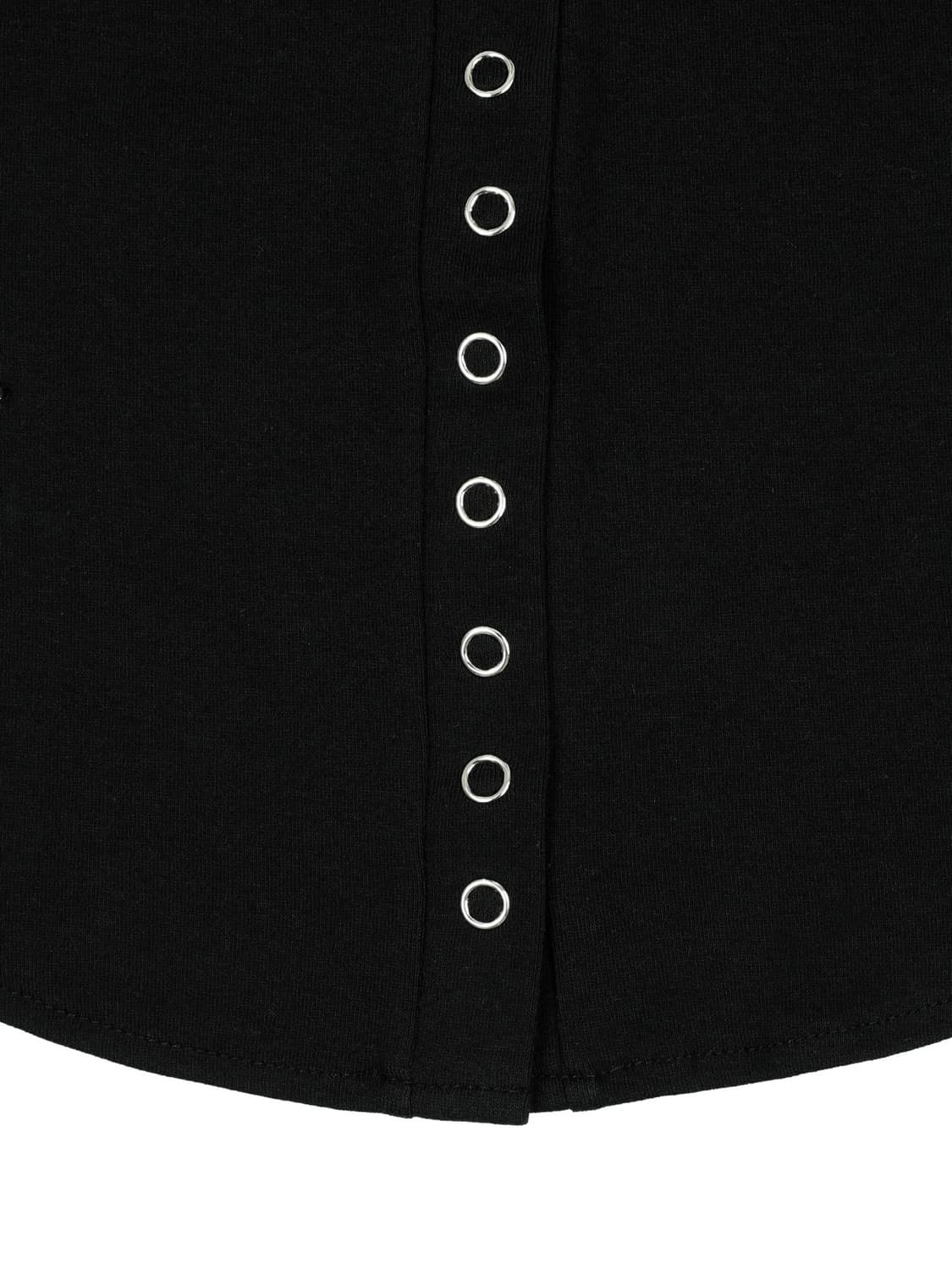 페일제이드 하프 슬리브 웨이브 스냅 티 블랙 상품이미지8