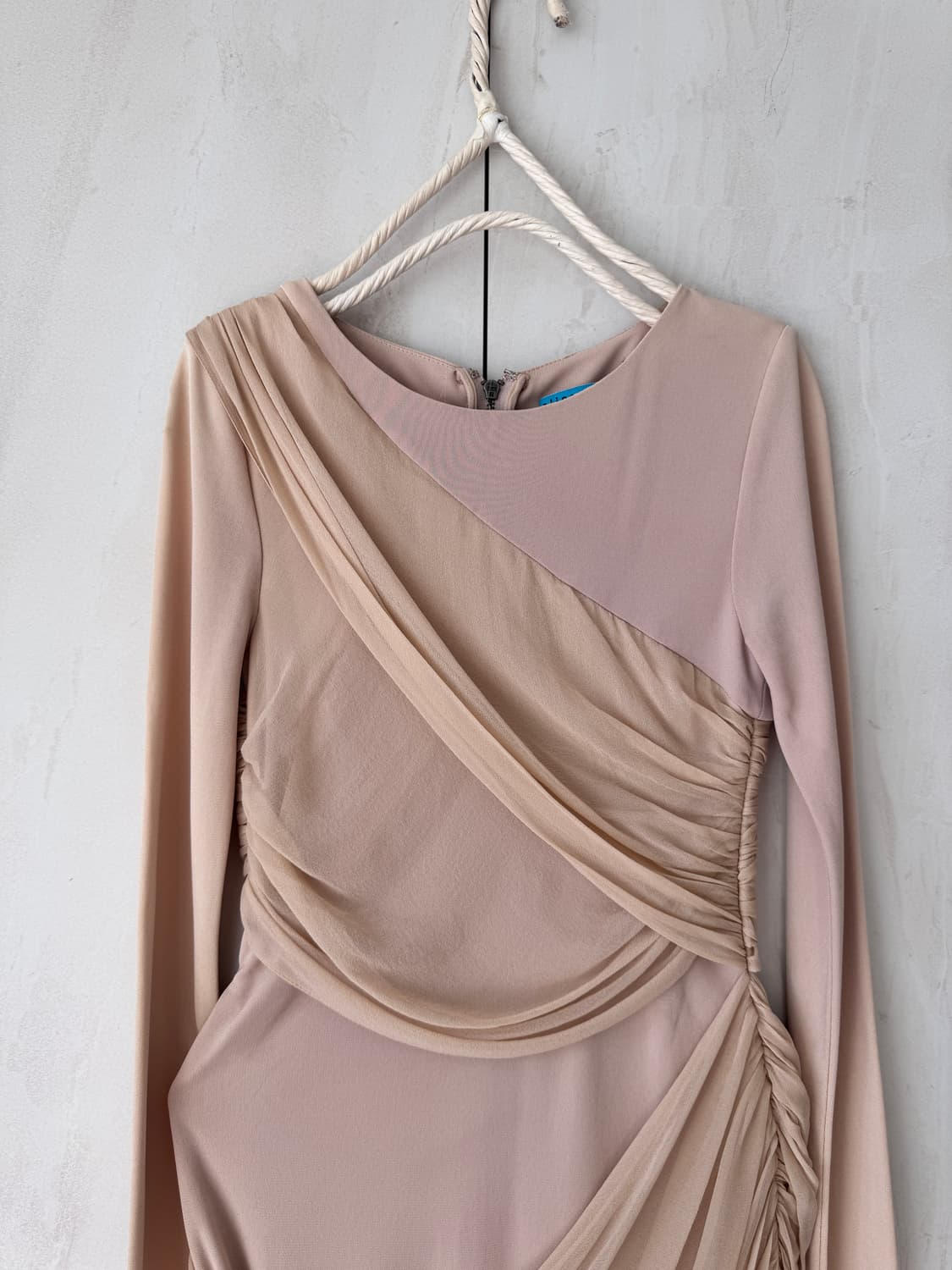 Alice + Olivia 셔링 실크 원피스 베이지4사이즈(44사이즈) 상품이미지9