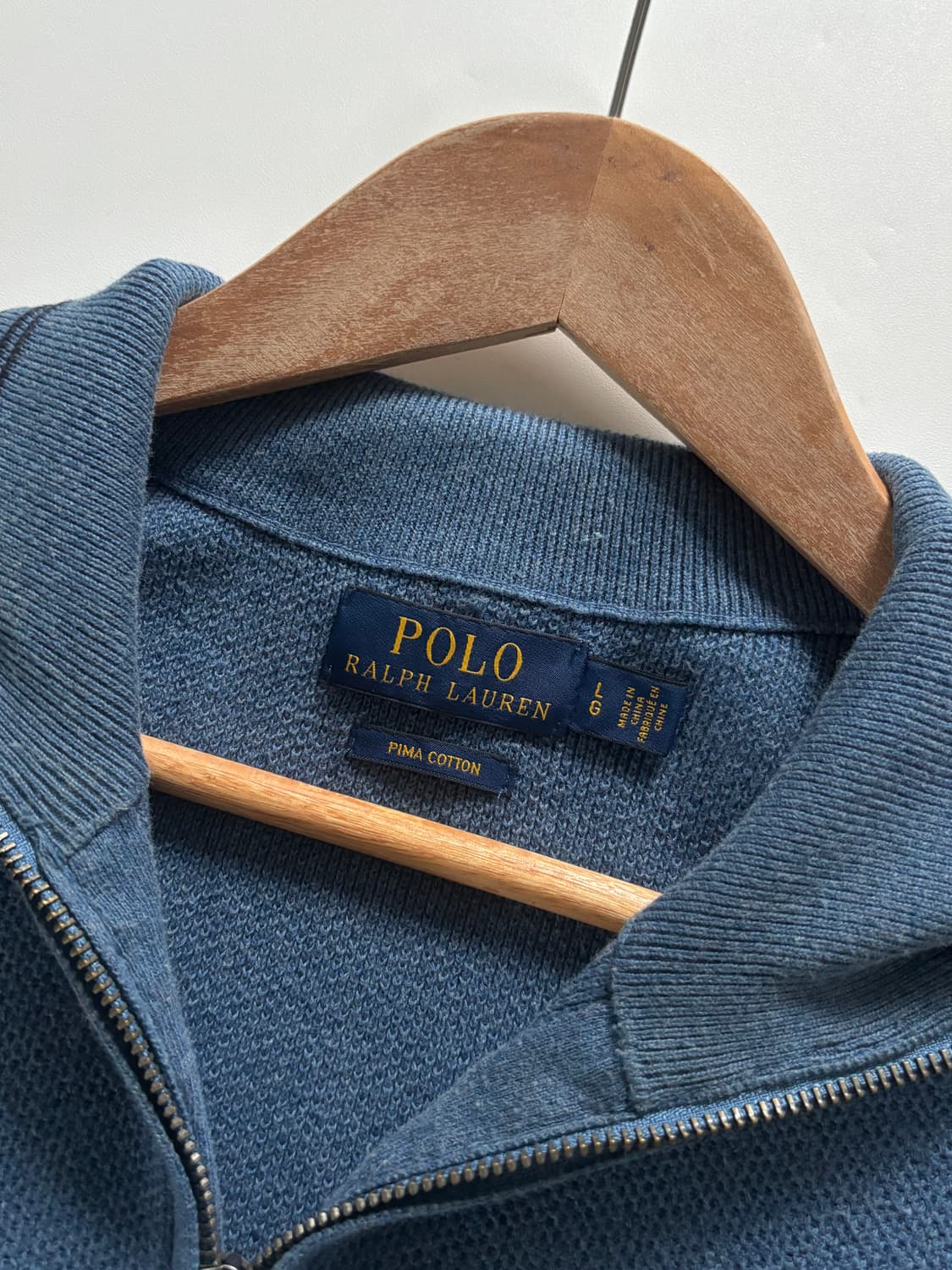 Polo 폴로 랄프로렌 신형 딥블루 피마코튼 하프집업 상품이미지3