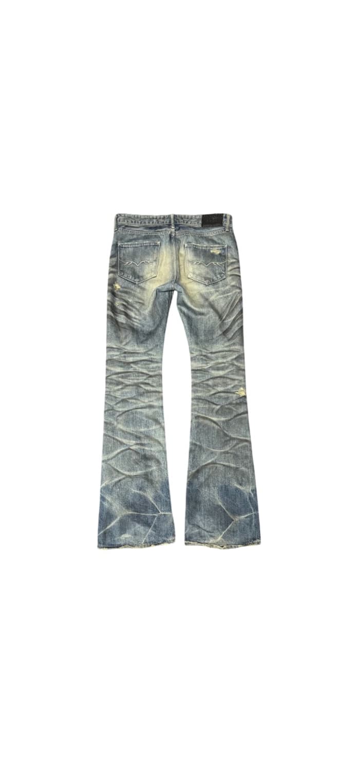 Fuga pierced distressed boots cut denim 상품이미지2