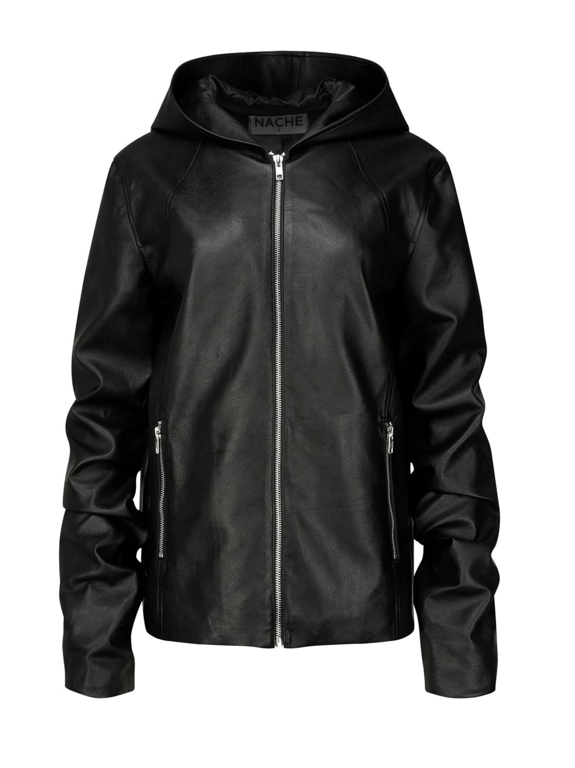 HOODIE LEATHER JACKET NACHE 나체 상품이미지1