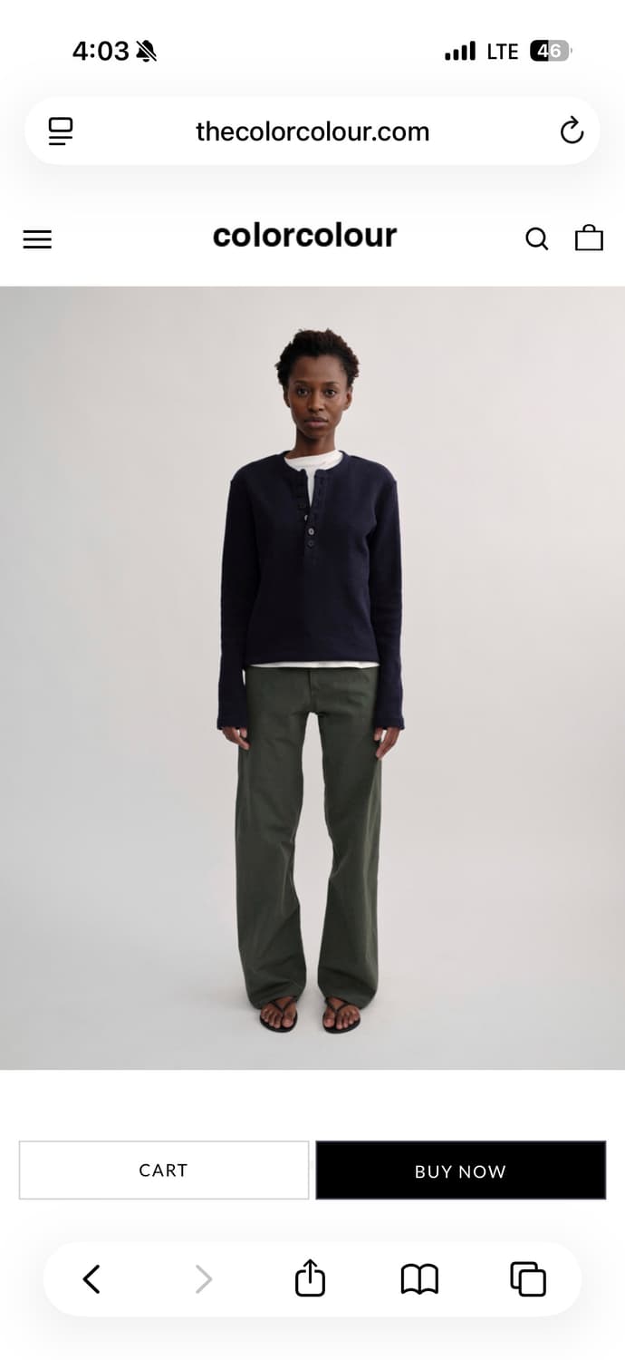 thecolorcolour XYLOPHONE PANTS deepgreen 상품이미지2