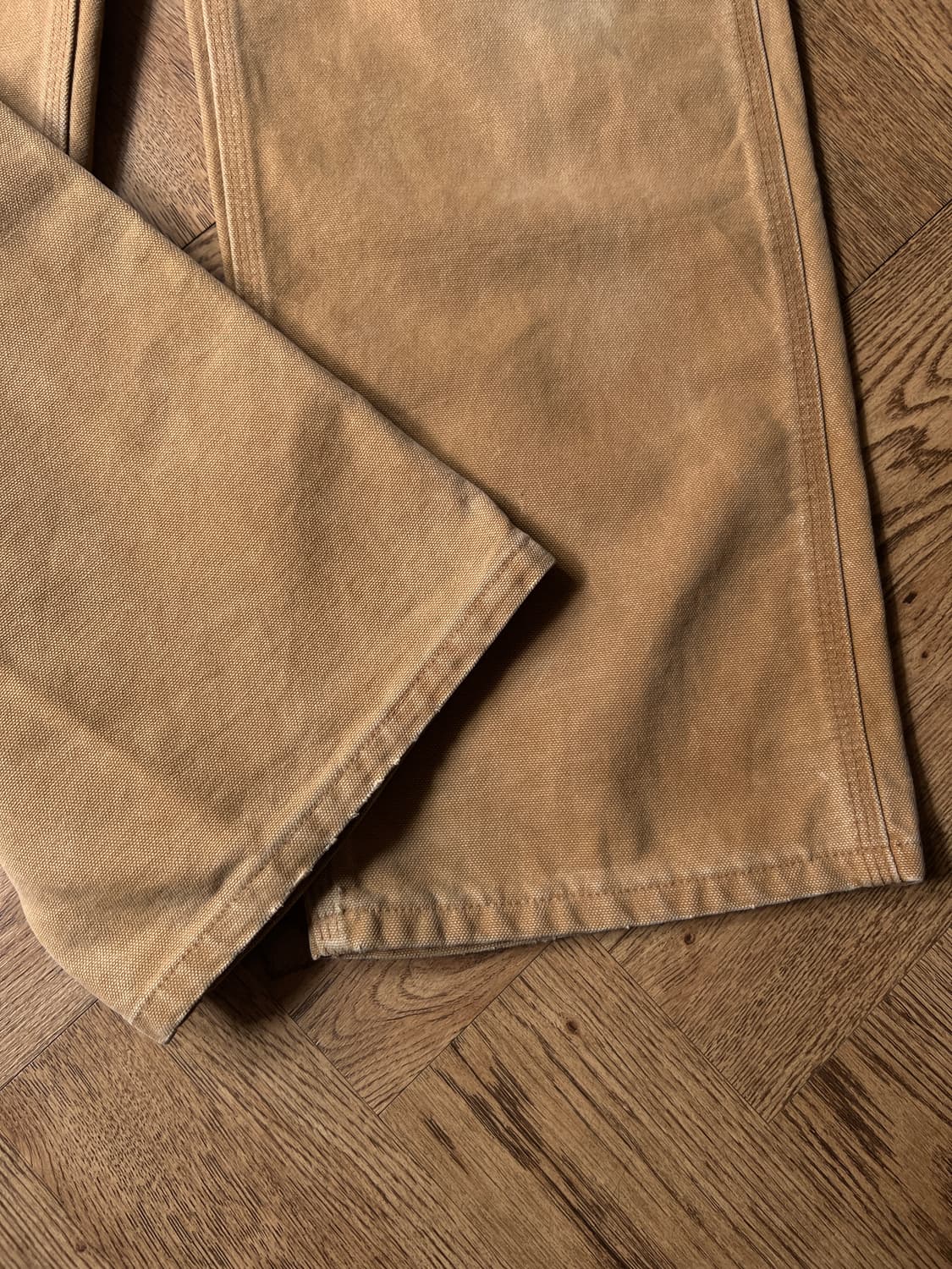 [32]칼하트 USA 더티워싱 브라운 싱글니 카펜터 워크 팬츠 상품이미지5