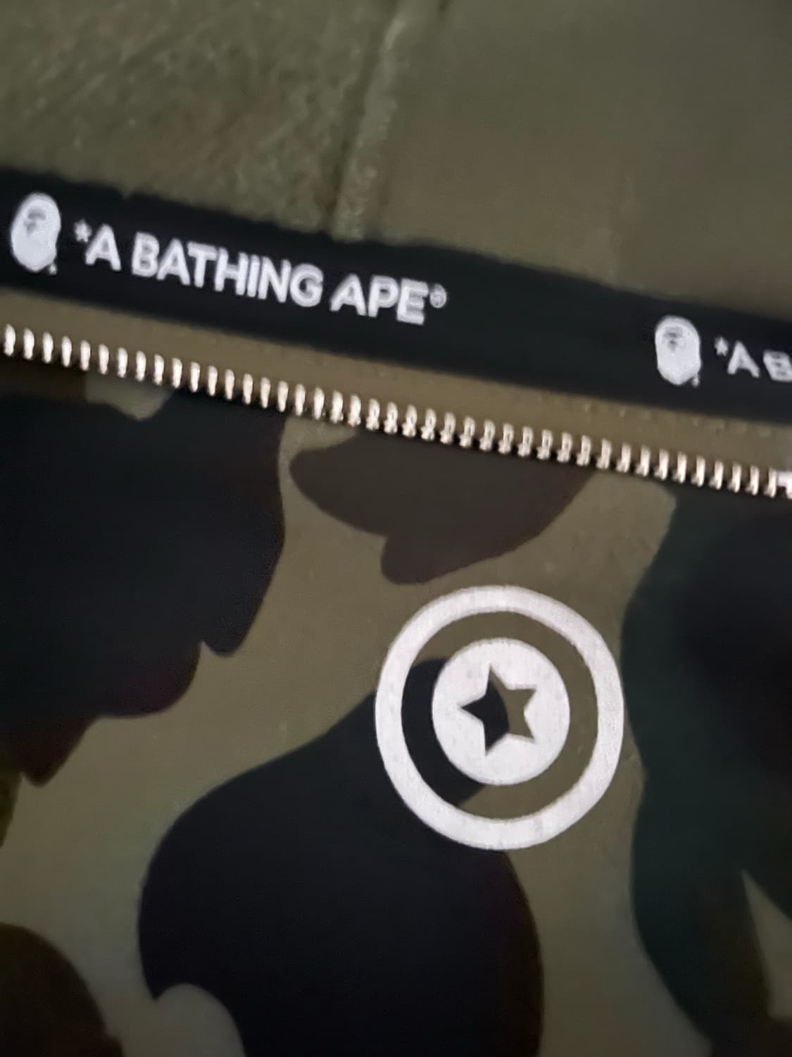 [정품300%]베이프 카모 더블샤크후드 상품이미지4