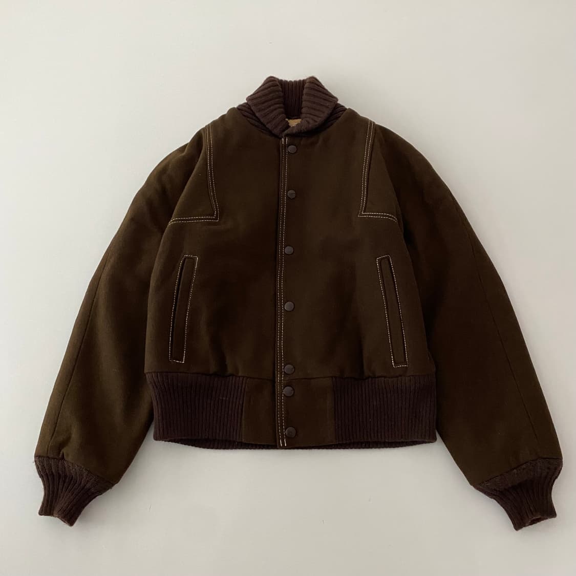36) 빈티지울점퍼 모직자켓 A1175 상품이미지3