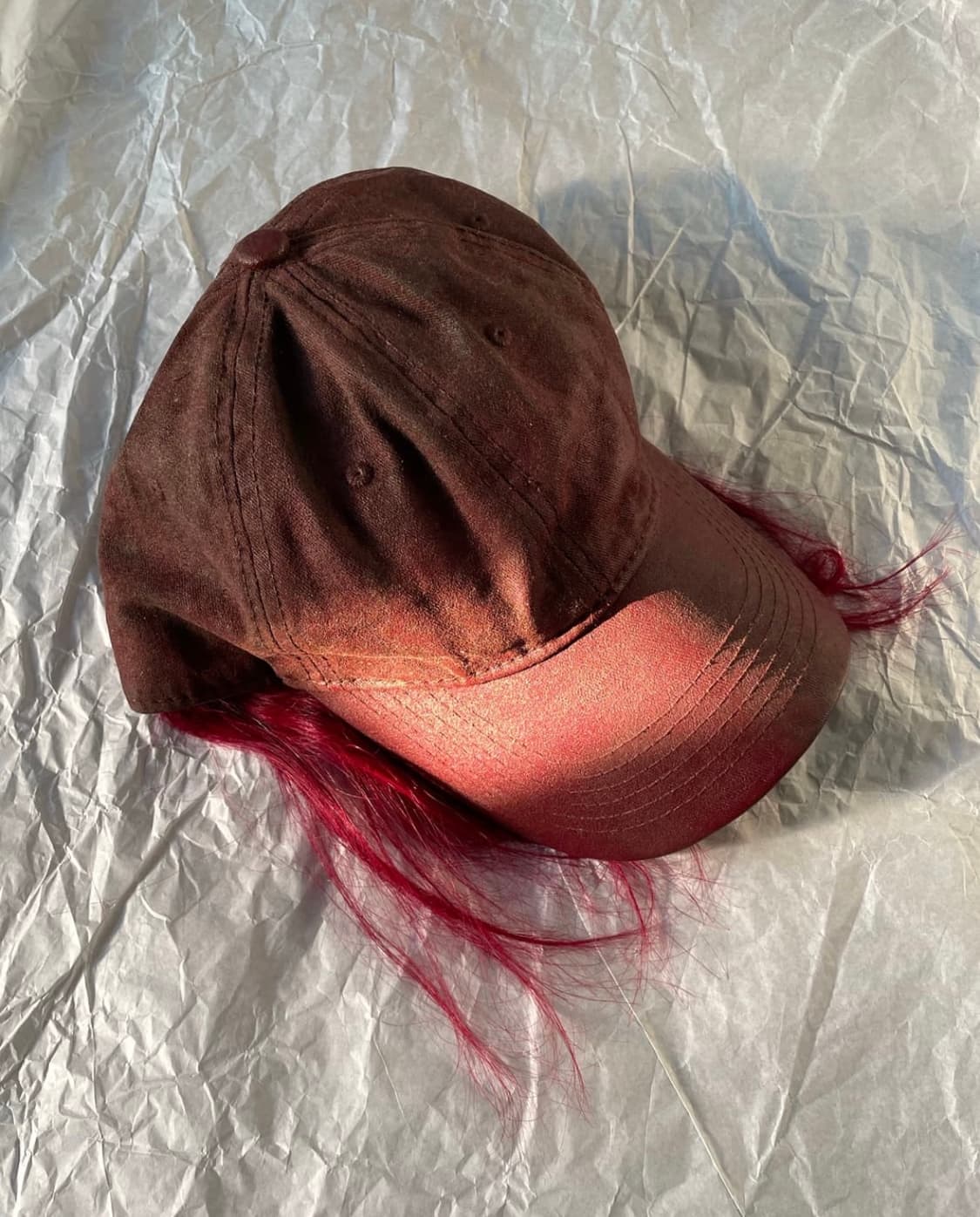 P.L.N. 헤어 오일스킨 캡 모자 상품이미지2