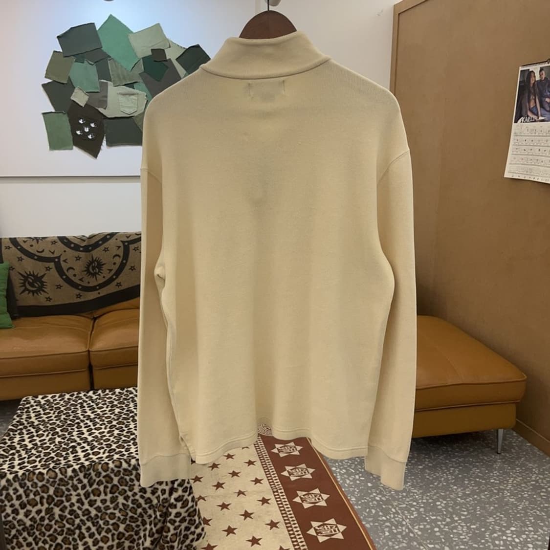 폴로 랄프로렌 캐주얼 빈티지 오트밀 반집업 니트 M C09440 상품이미지4