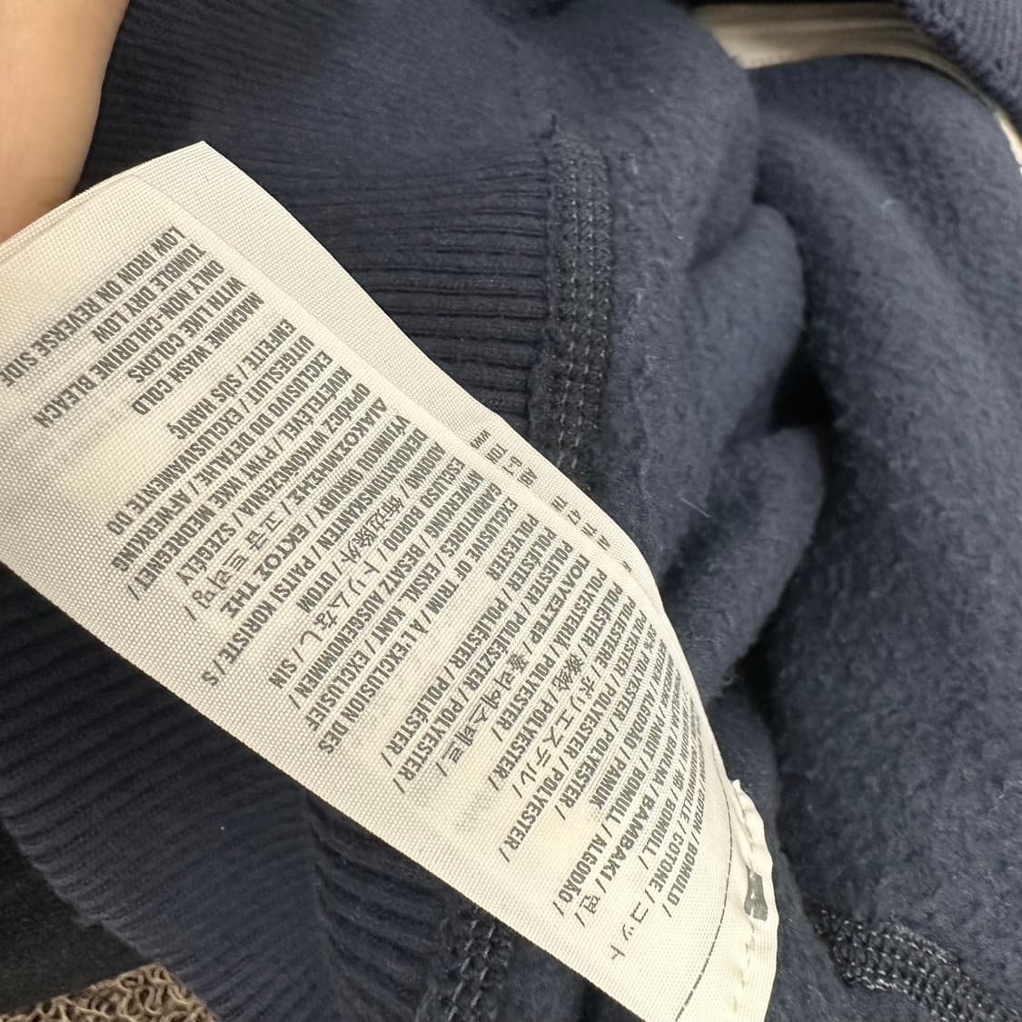 아베크롬비 후드집업 네이비 M 상품이미지6