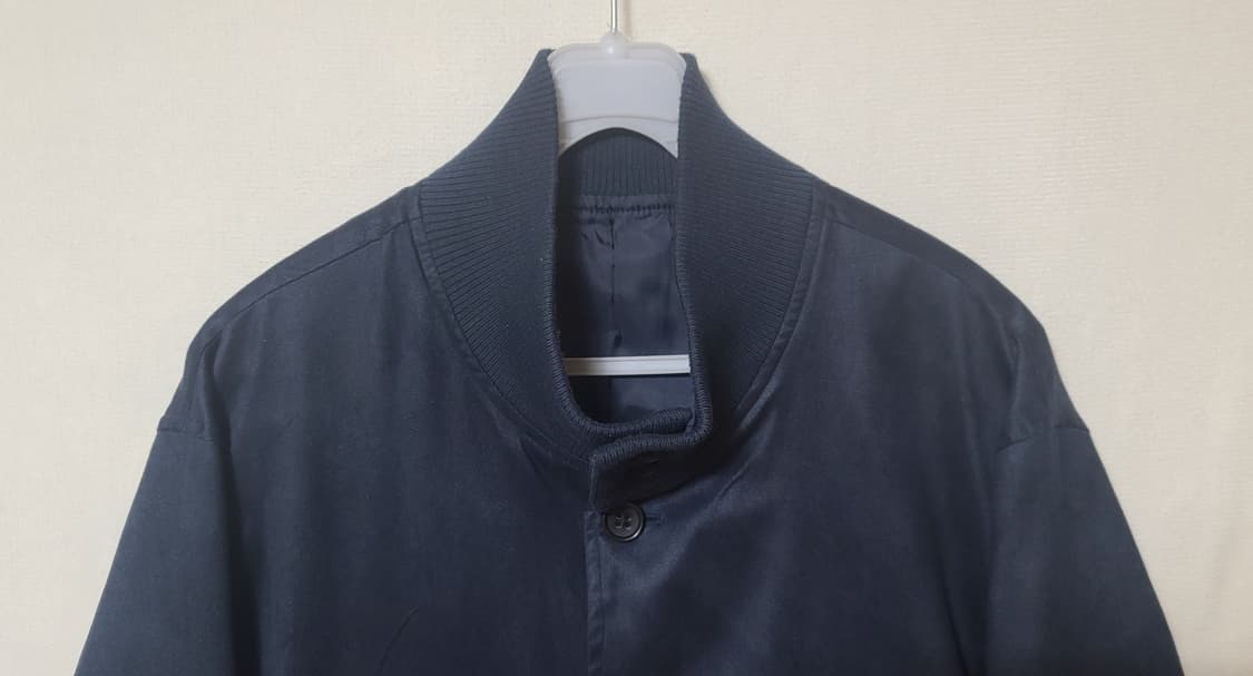 타케오 키쿠치 스탠드 칼라 해링턴 블루종 상품이미지4