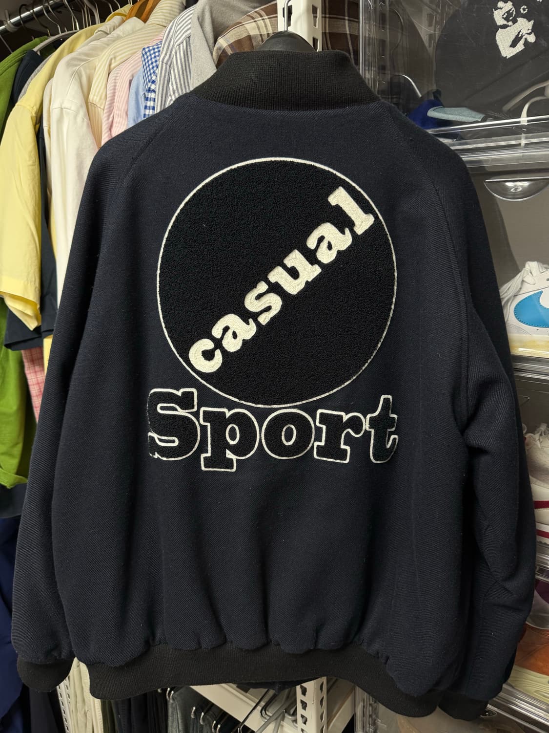 헤리티지플로스 바시티자켓 네이비 L 상품이미지2