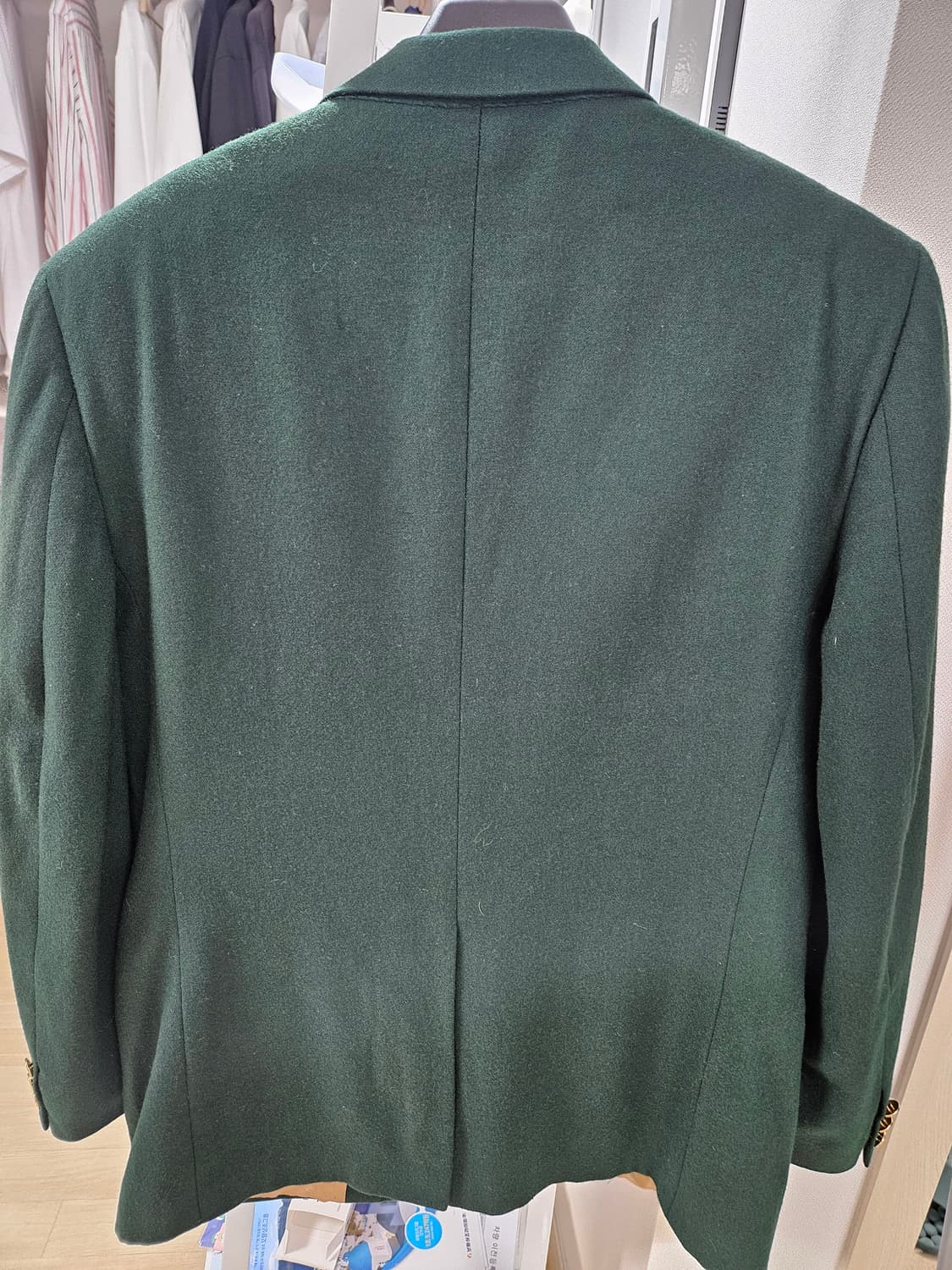 버버리 클래식 딥 그린 금장 블레이저 상품이미지9
