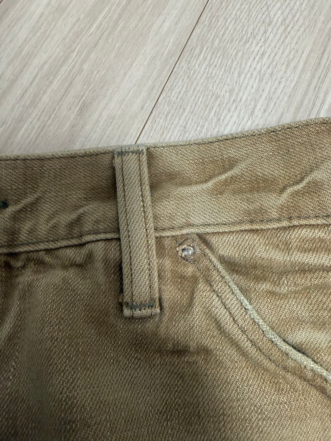 rrl 하이슬림 베이지 데님 34x32 상품이미지9