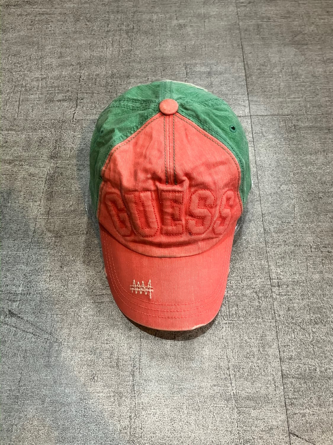Guess 게스 핀터깔y2k 올드스쿨 배색모자 볼캡 상품이미지1