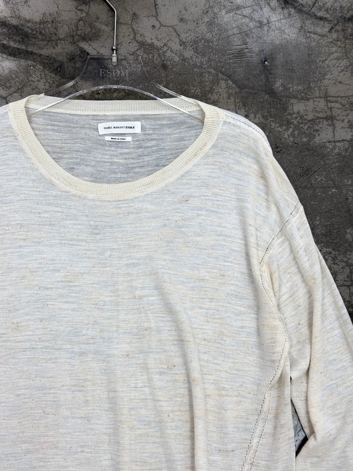 이자벨마랑 린넨 믹스 라운드 니트 상품이미지2