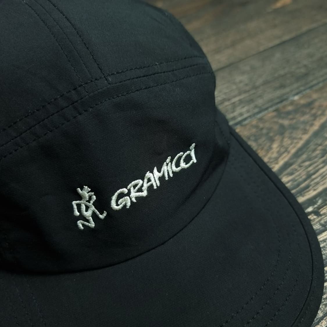 [그라미치] 로고 자수 캠프캡 블랙 M19777 상품이미지7