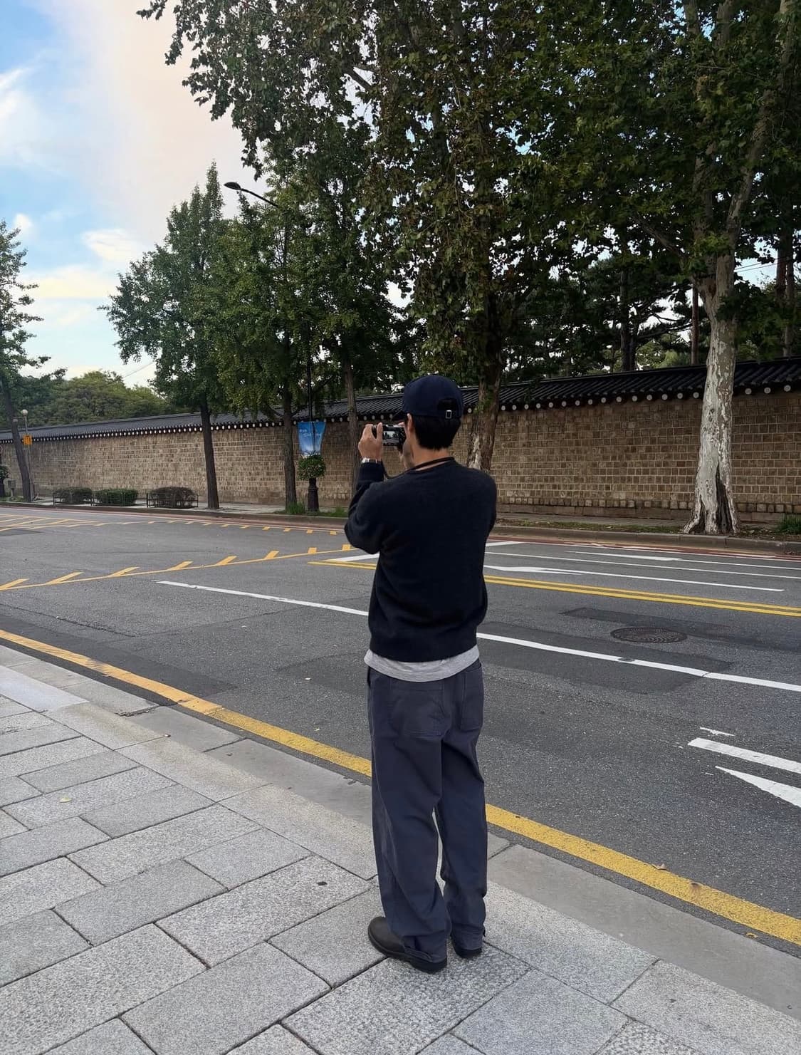 [S] 로우클래식 워시드 코튼 와이드 팬츠 그레이시 퍼플 상품이미지6