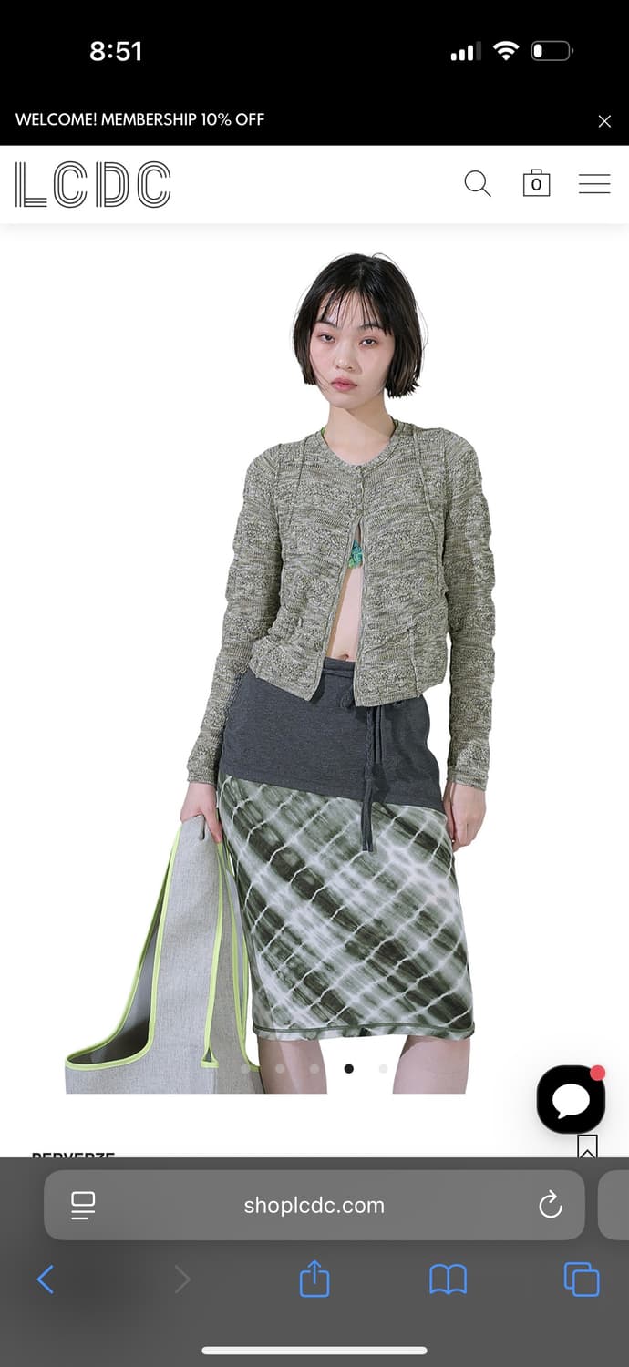 PERVERZE PINCHED SEAM KNIT CARDIGAN 퍼버즈 상품이미지2