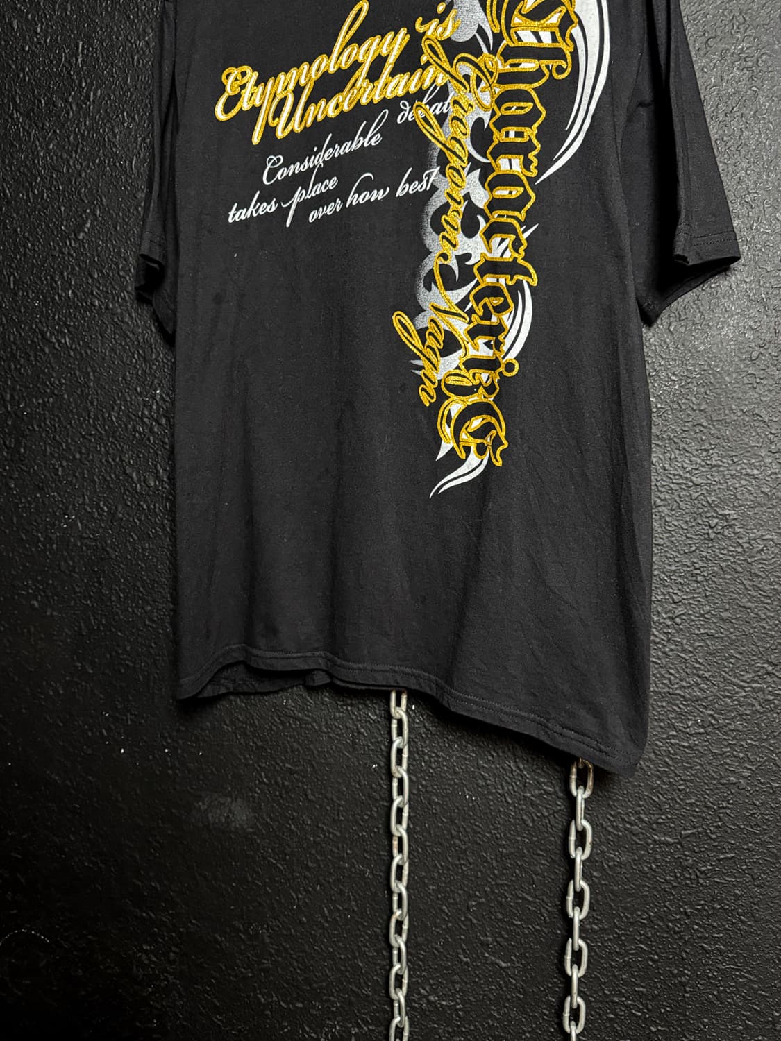 Y2K Mood Black T-shirt 상품이미지4