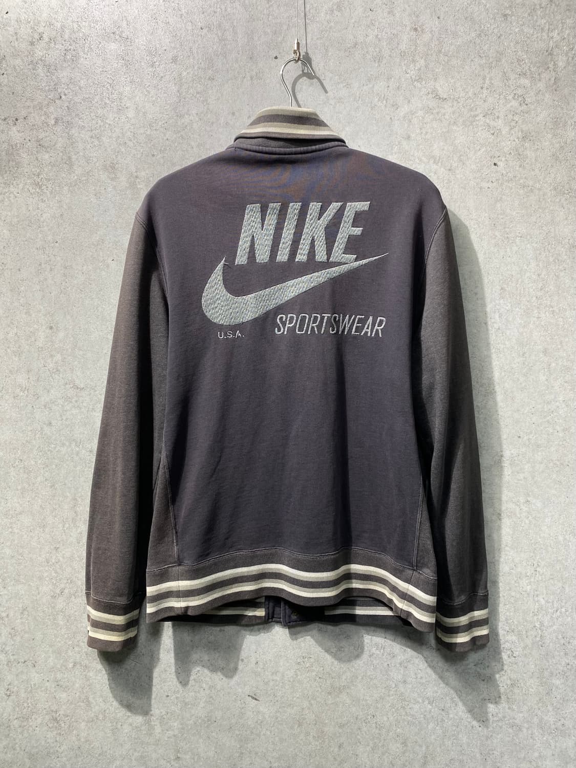 [L] 00s Nike 나이키 빈티지 코튼 바시티자켓 상품이미지1