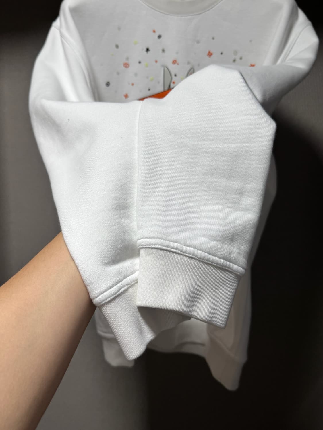 에르메스 맨투맨 서프라이즈 박스 화이트 L 상품이미지3