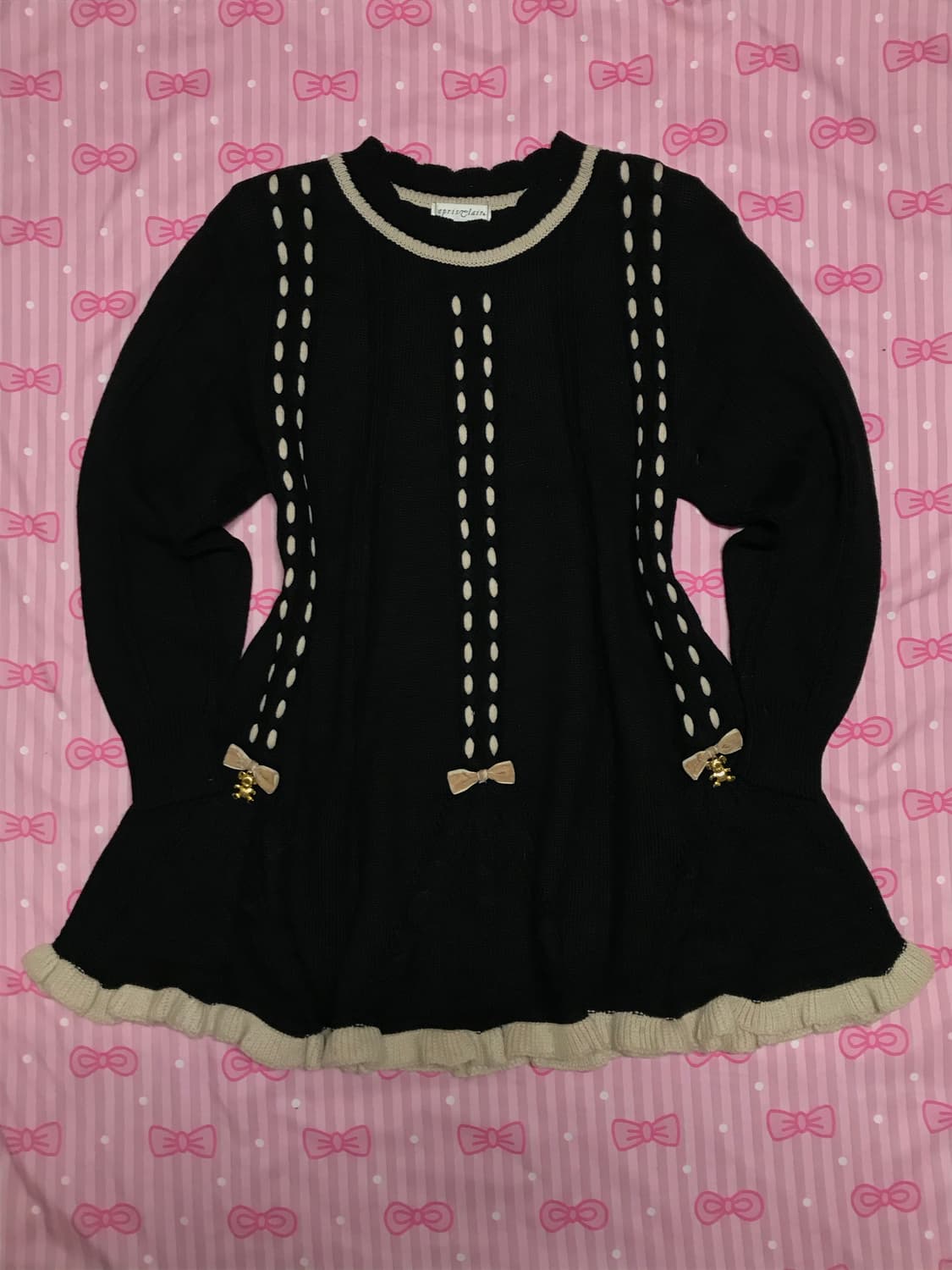 라떼맛 곰돌이 원피스 갸루 핀터레스트 상품이미지1