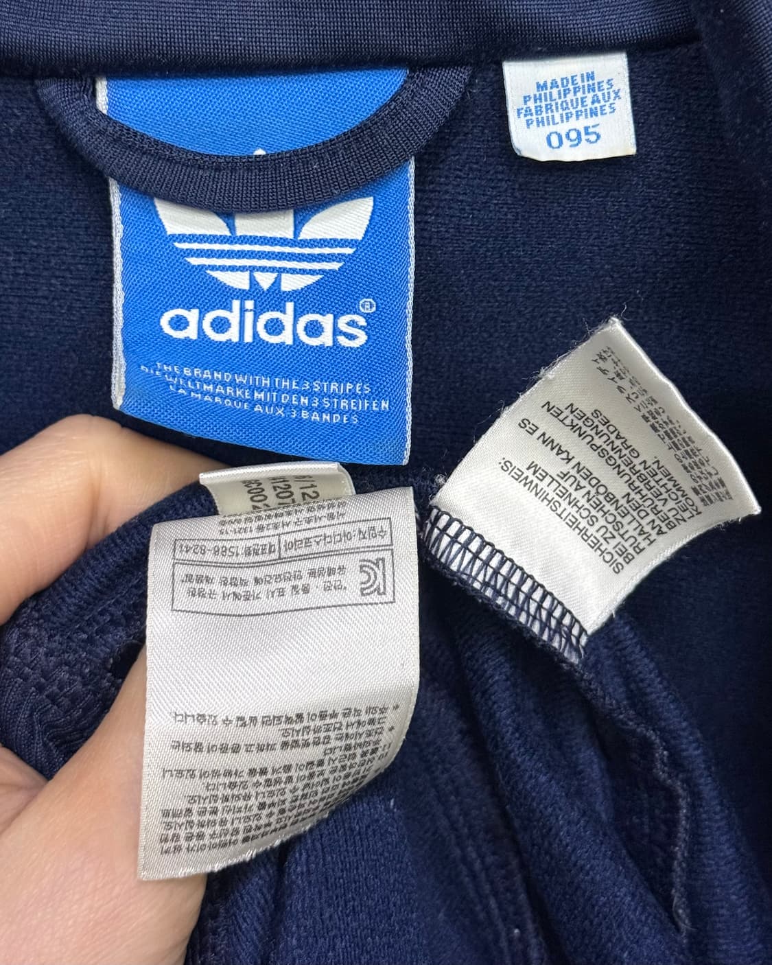 아디다스 구 파이어버드 네이비 남색 져지 저지 트랙탑 M 95 베켄바우어 상품이미지6