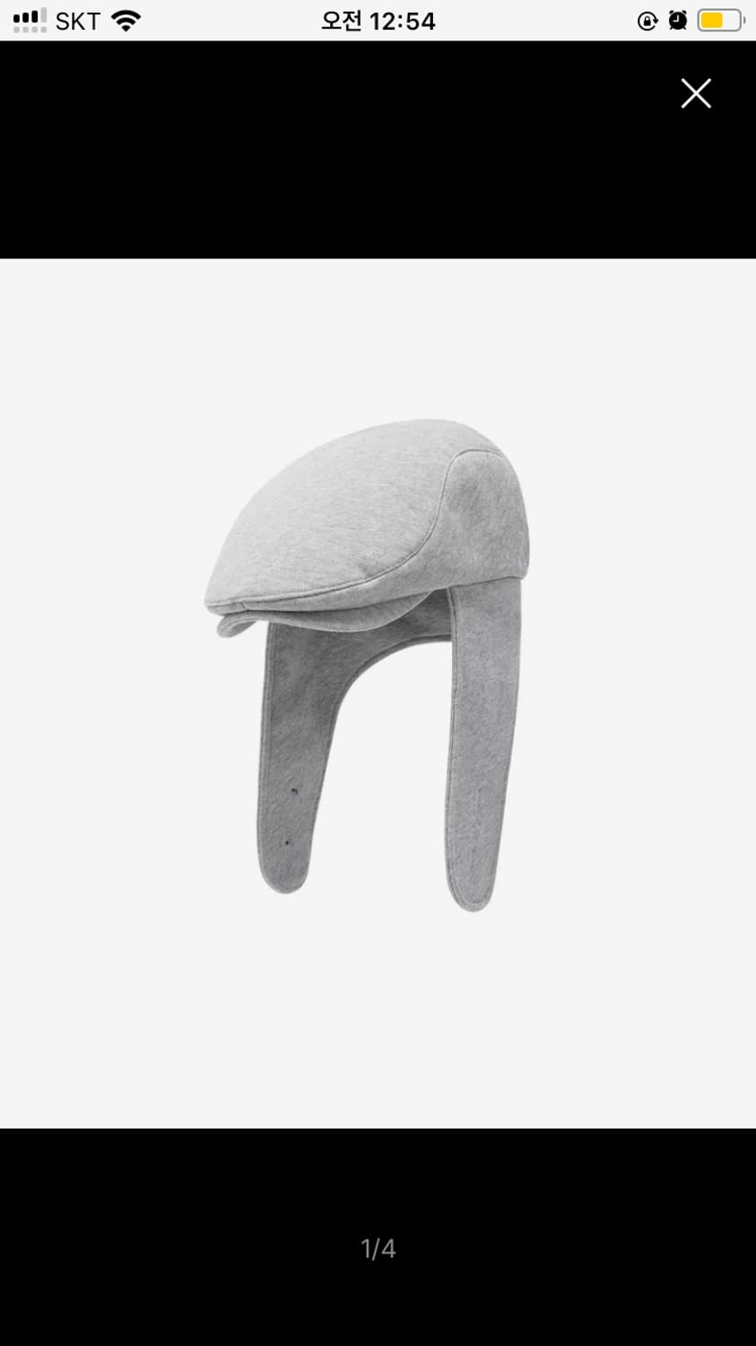 (새상품)SKULL SCARF HUNTING CAP_GREY 상품이미지1