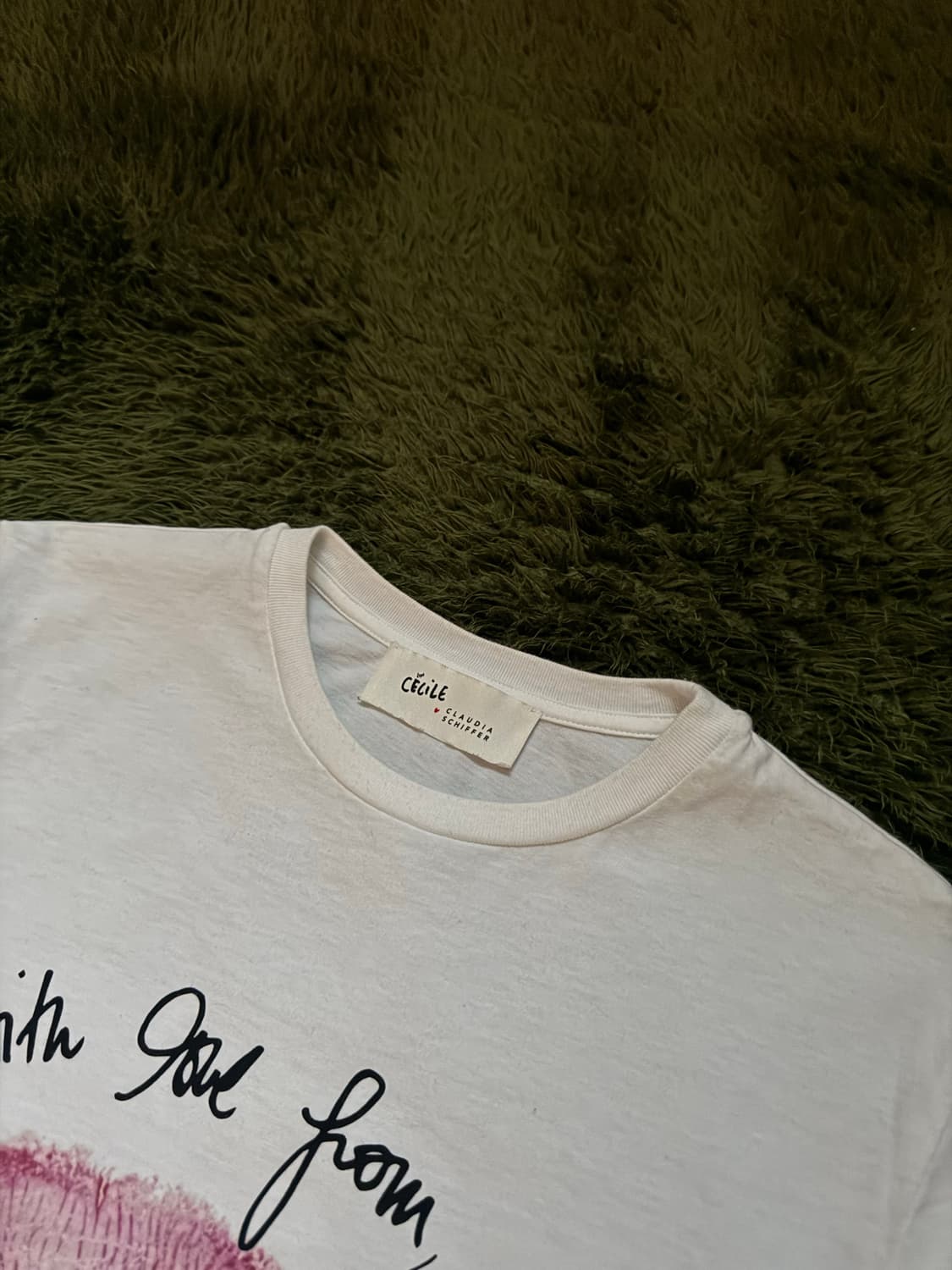 [S] Etre Cecile x Claudia Schiffer 립 티셔츠 상품이미지3