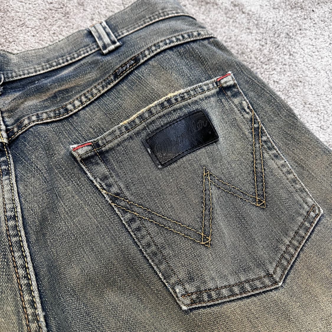 랭글러 빈티지워싱 루즈 스트레이트 데님 팬츠(34) 상품이미지8